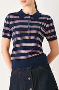 FREEMARKET Striped Polo Sweater