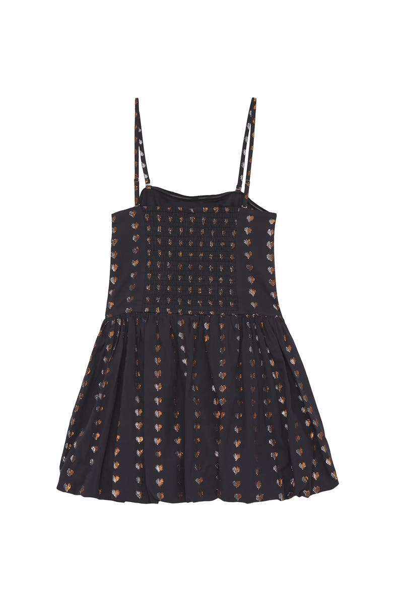 Theme Daniela Lurex Heart Bubble Dress, Alternate, color, Black