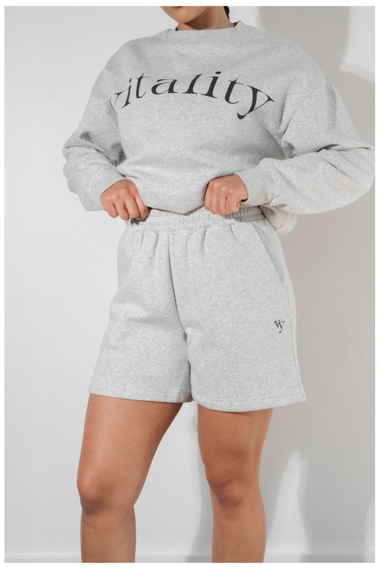 Cozy Uni Short, Alternate, color, Stone Marl
