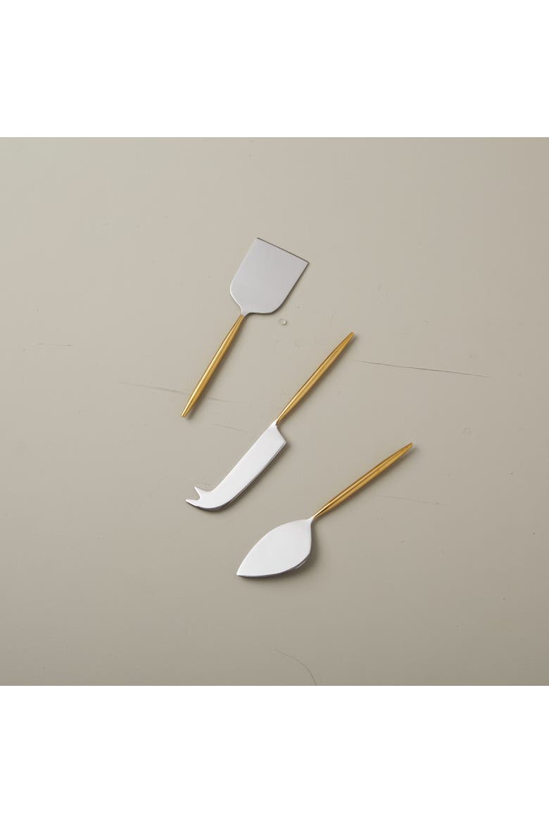 Sun & Moon Cheese Set, Alternate, color, Silver