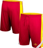 COLOSSEUM Men's Colosseum Cardinal/Gold Iowa State Cyclones Am I Wrong Reversible Shorts