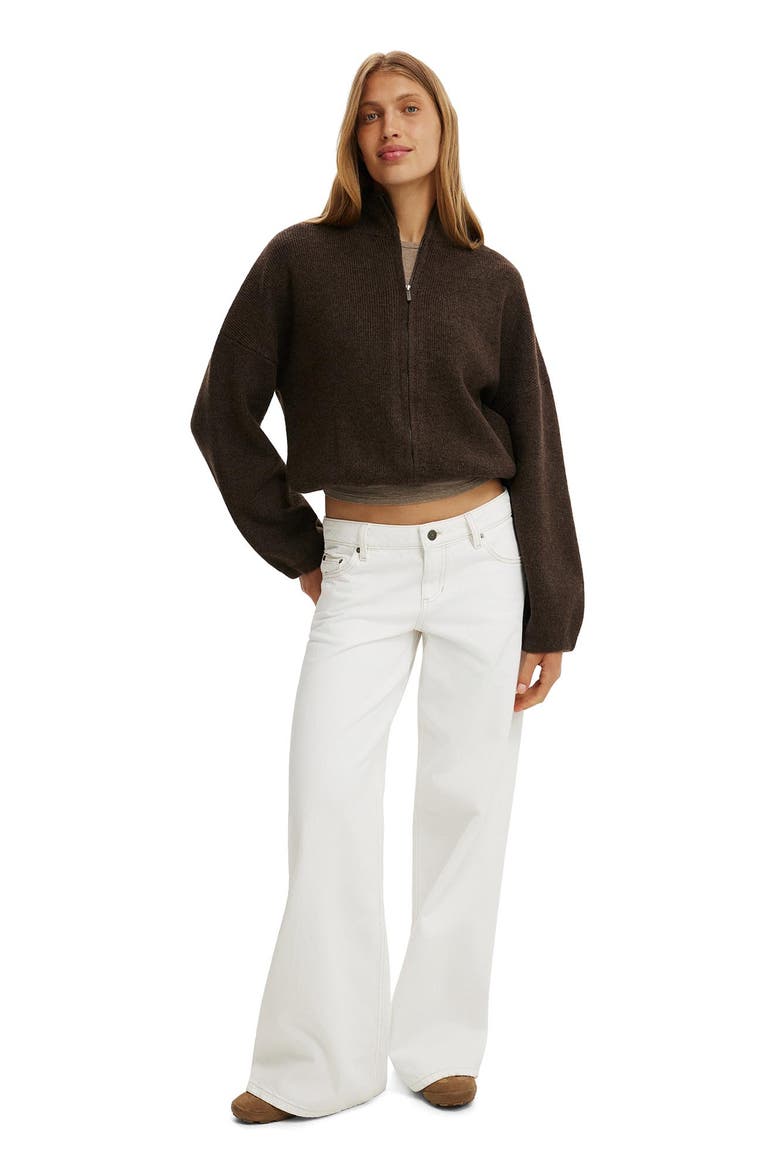 Women's Luxe Tuck Hem Bomber, Alternate, color, Dark Oak Marle