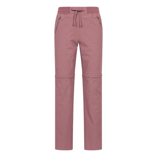Mountain Warehouse Hiker Stretch Zip-off Pants In Purple
