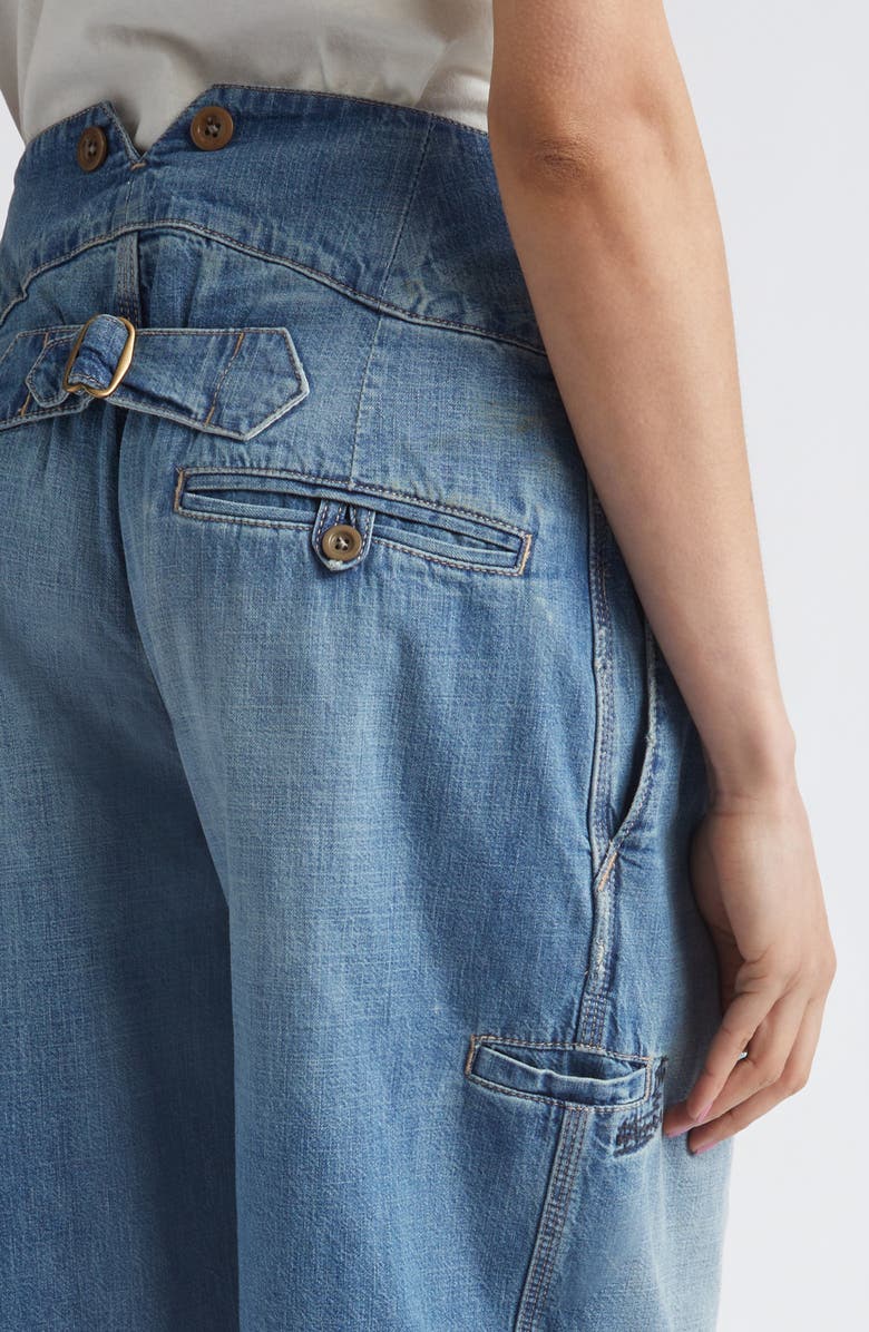 Maison Margiela Relaxed Fit Denim Bermuda Shorts, Alternate, color, Medium Blue Vintage