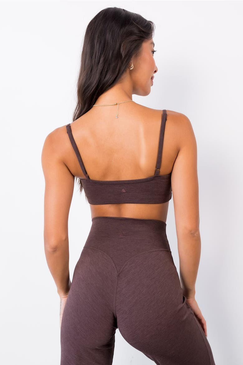 Daydream Gather Bralette, Alternate, color, Brownie Batter