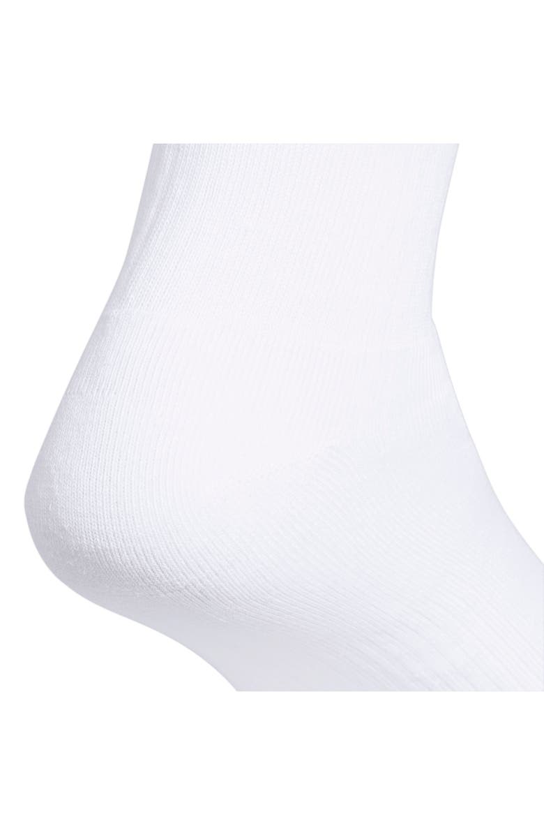 adidas Originals Trefoil 6-Pack Crew Socks, Alternate, color, White