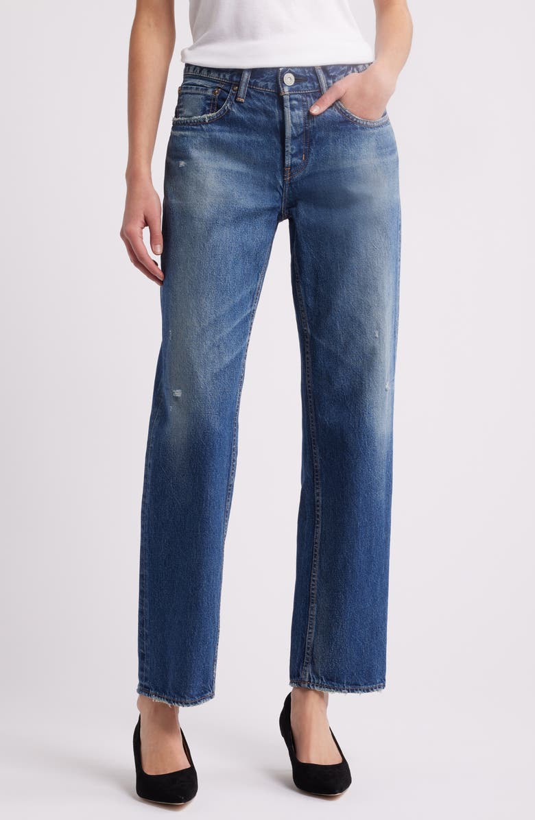 MOUSSY VINTAGE Ridgefield Low Rise Straight Leg Jeans, Main, color, 