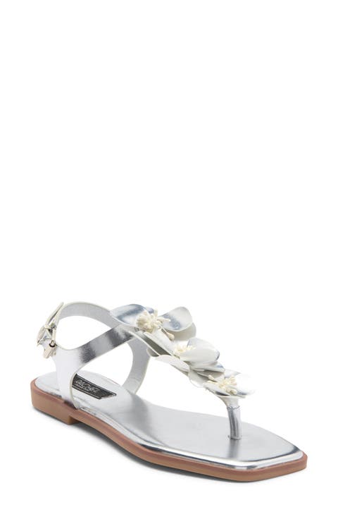 Daisy Floral T-Strap Sandal (Women)