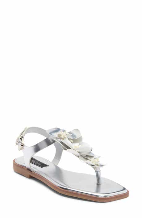 RACHEL Rachel Roy Daisy Floral T-Strap Sandal