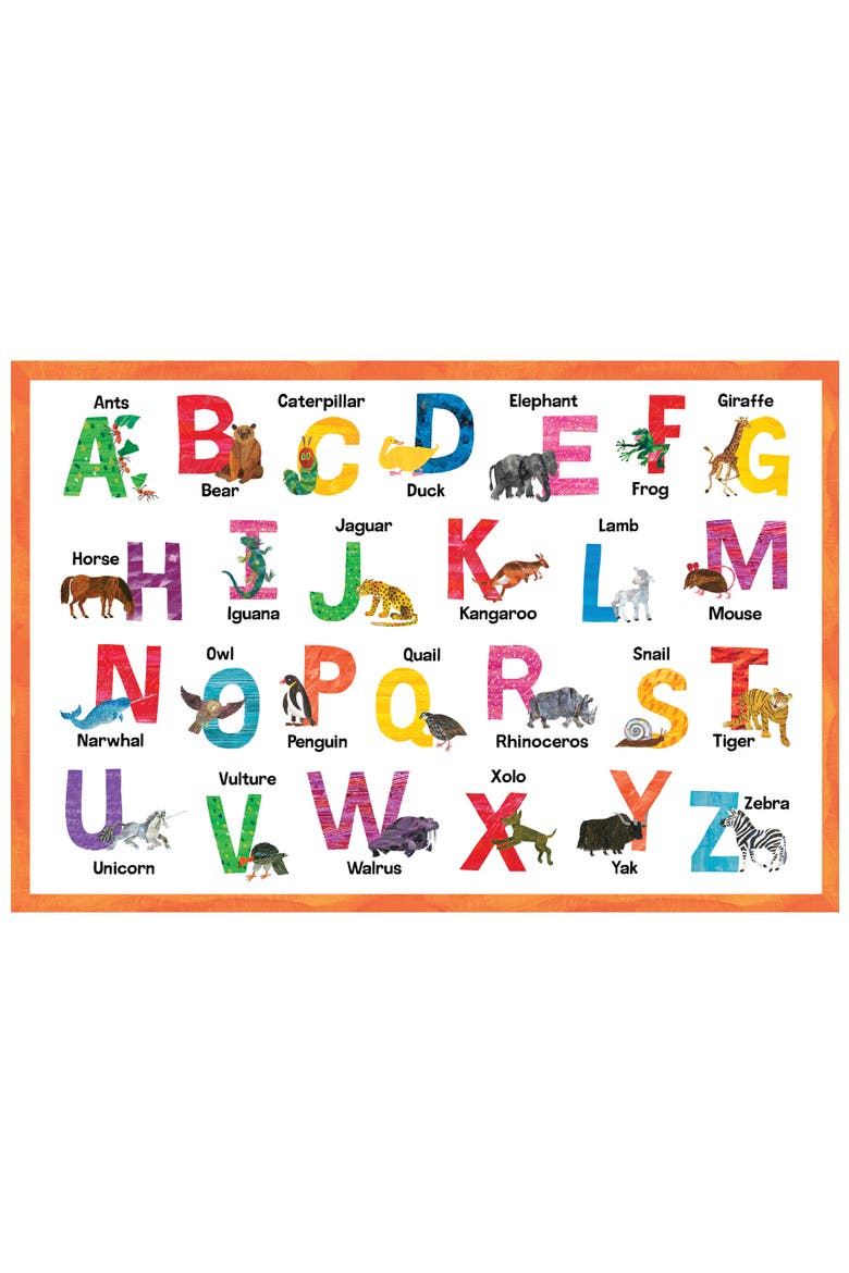 Eric Carle Alphabet 48pc Floor Puzzle, Alternate, color, Multicolor
