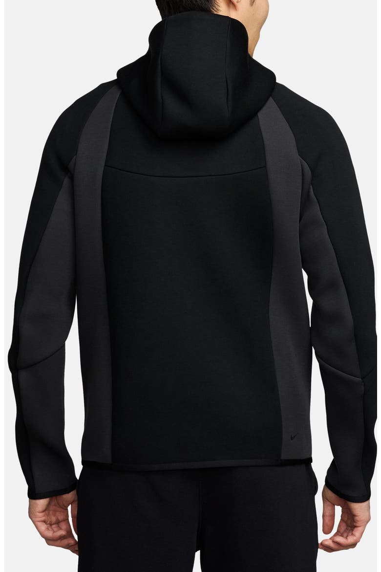 Tech Colorblock Full Zip Fleece Windrunner Jacket, Alternate, color, BLACK/ ANTHRACITE