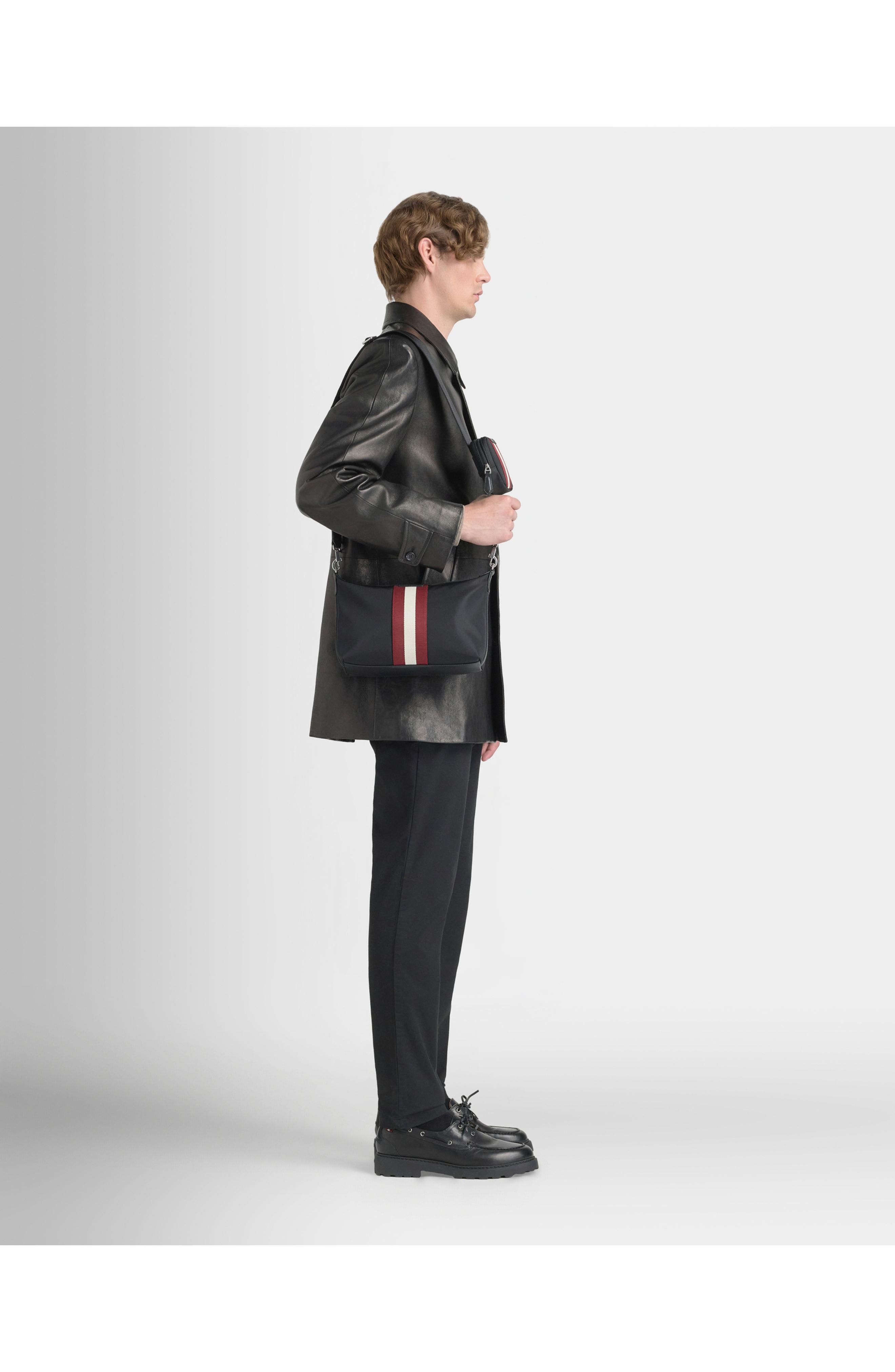 Bally Code Crossbody Bag, Alternate, color, Black