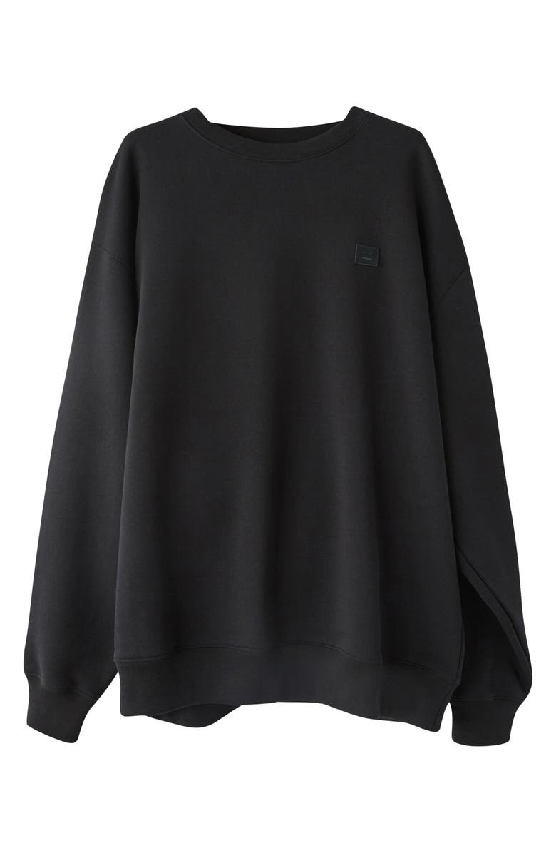 Acne Studios Forba Face Oversize Sweatshirt, Alternate, color,