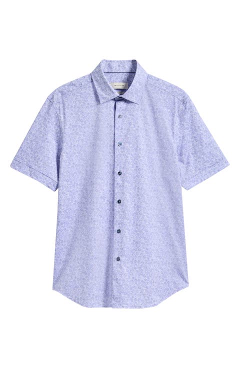 Miles OoohCotton® Floral Short Sleeve Button-Up Shirt