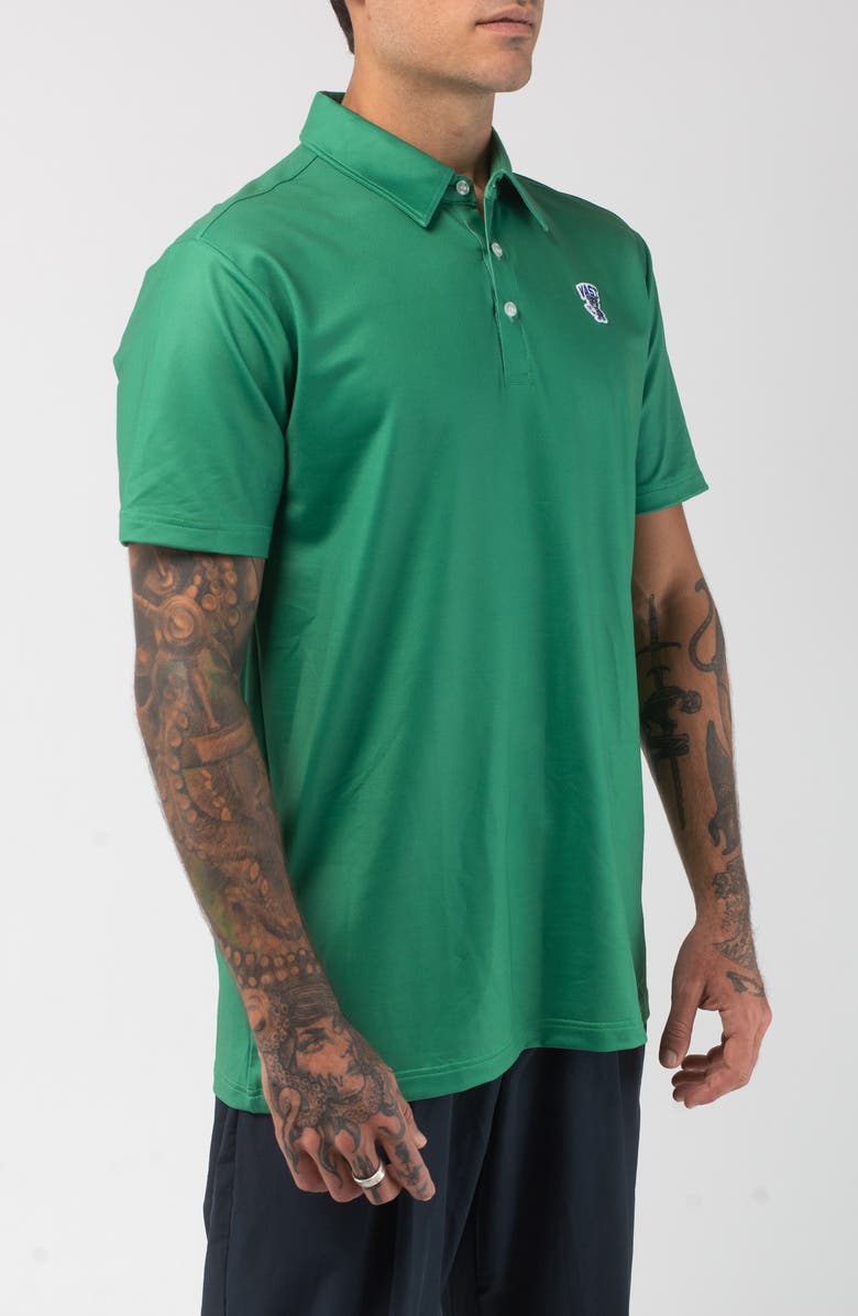 VAST Aqua Terra Formosan Bear Tech Performance Polo, Alternate, color, Green