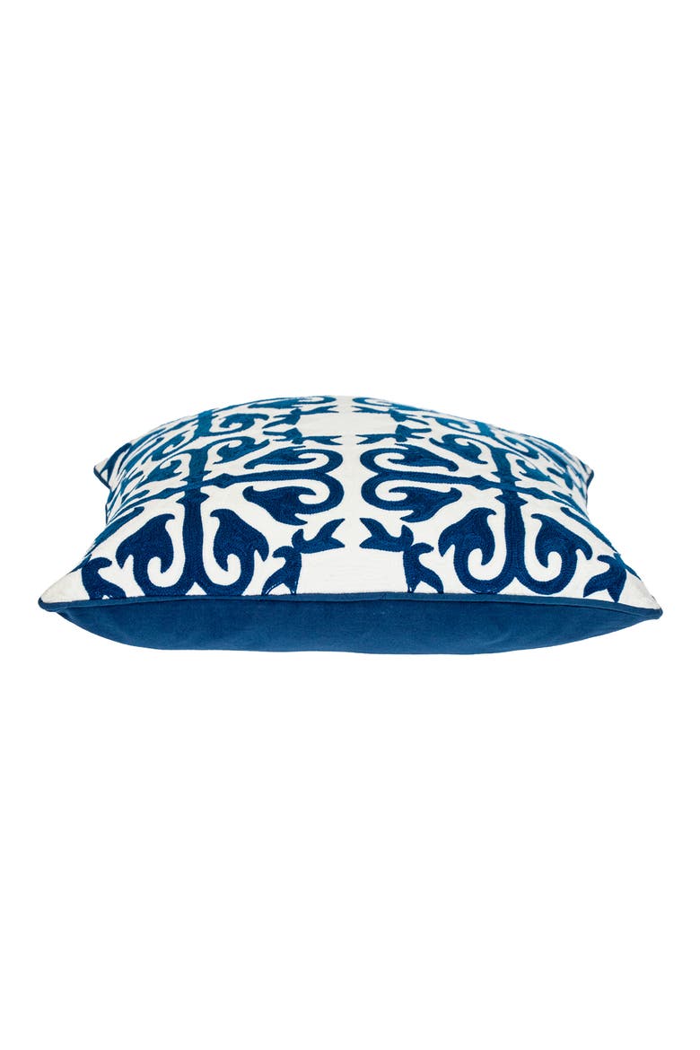 Ceti Embroidered Throw Pillow, Alternate, color, BLUE