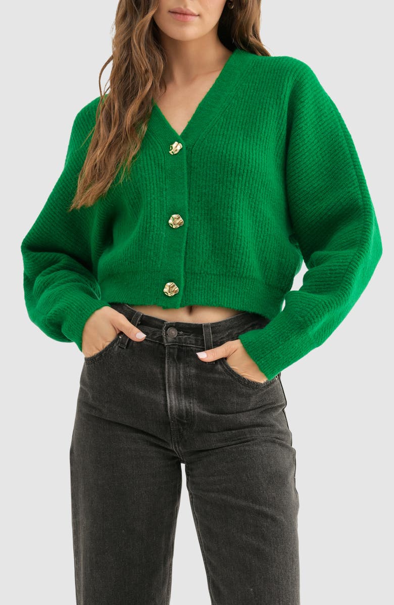 Lush Dolman Sleeve Crop Cardigan, Main, color,