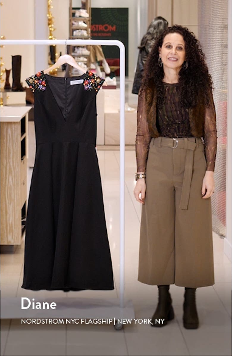 Beaded Cap Sleeve Cocktail Dress, sales video thumbnail