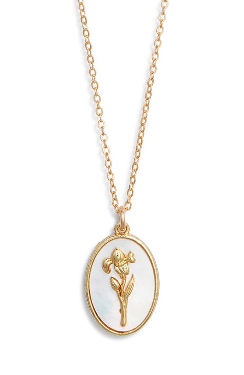 Set & Stones Katrina Birth Flower Pendant Necklace