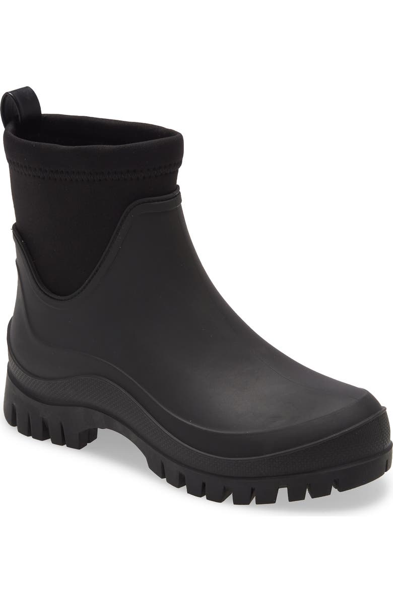 Sam Edelman Louisa Mixed Media Waterproof Rain Boot, Main, color,