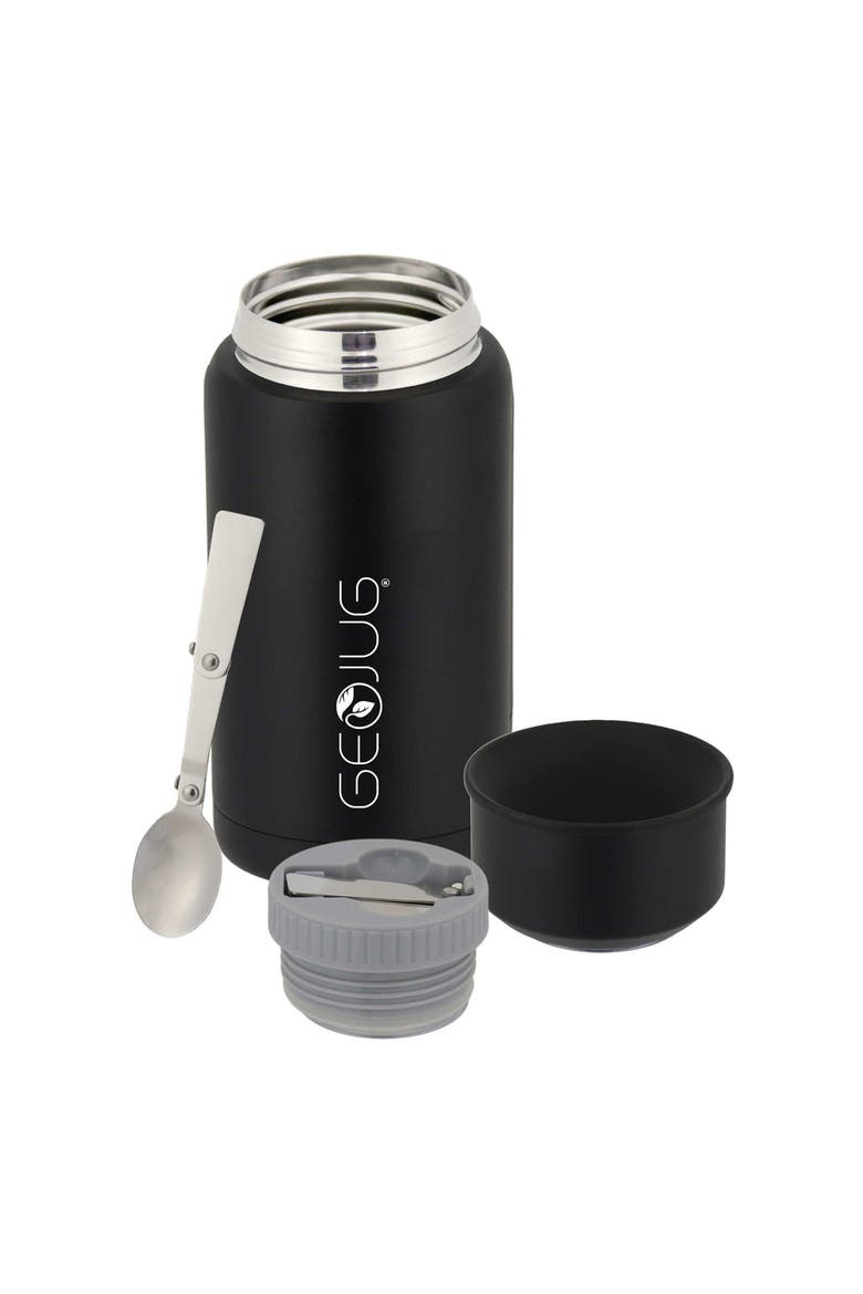 25oz Insulated Stainless Steel Food Jar in Black, Alternate, color, Black