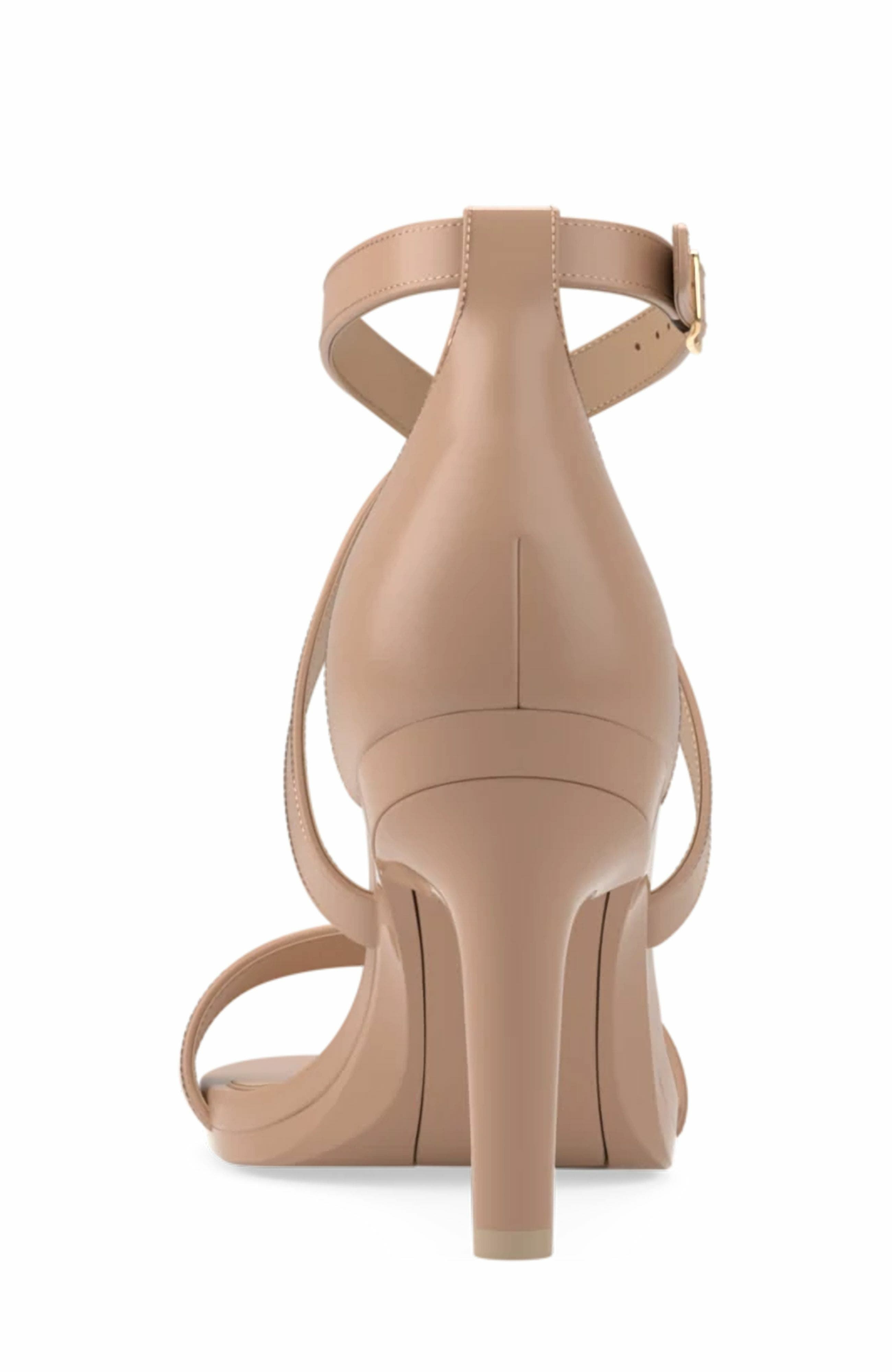 Pashion Footwear The Sandal 4" Stiletto Heel, Alternate, color, Latte Leather