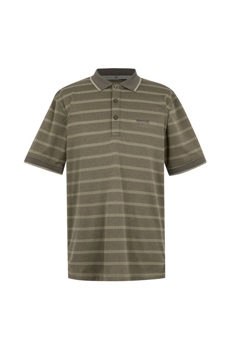 Kildra Polo Shirt, Main, color, Light Sage and Dark Khaki