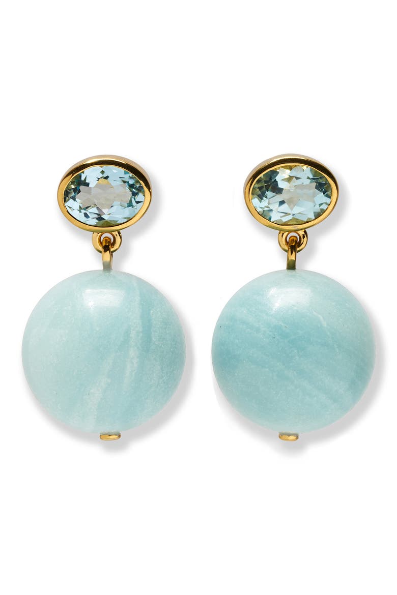 Umbria Drop Earrings, Main, color, BLUE