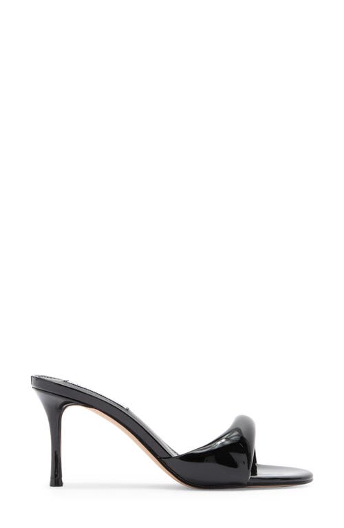 Steve Madden Pennyy Sandal In Black Patent