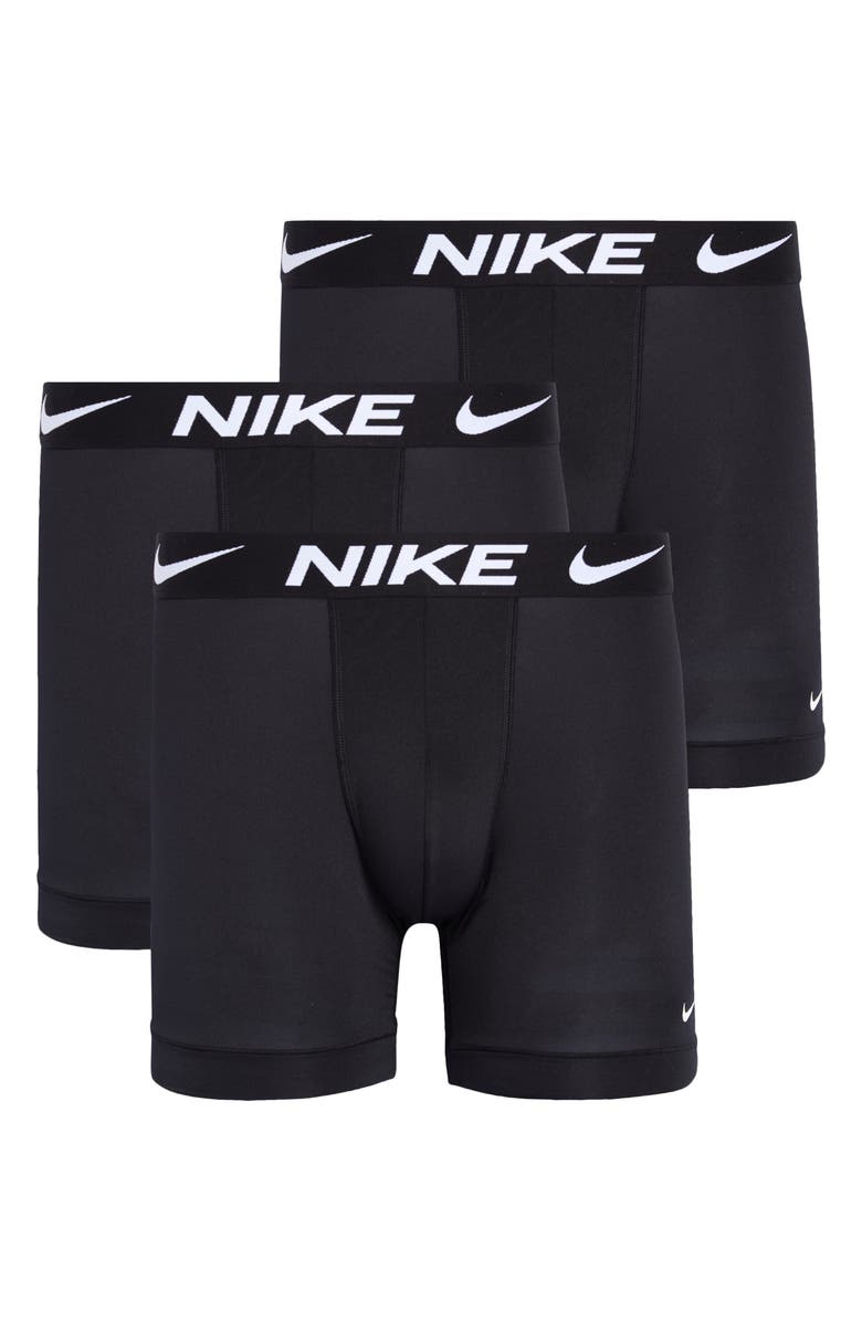Nike 3-Pack Dri-FIT Essential Micro Boxer Briefs, Main, color, Black
