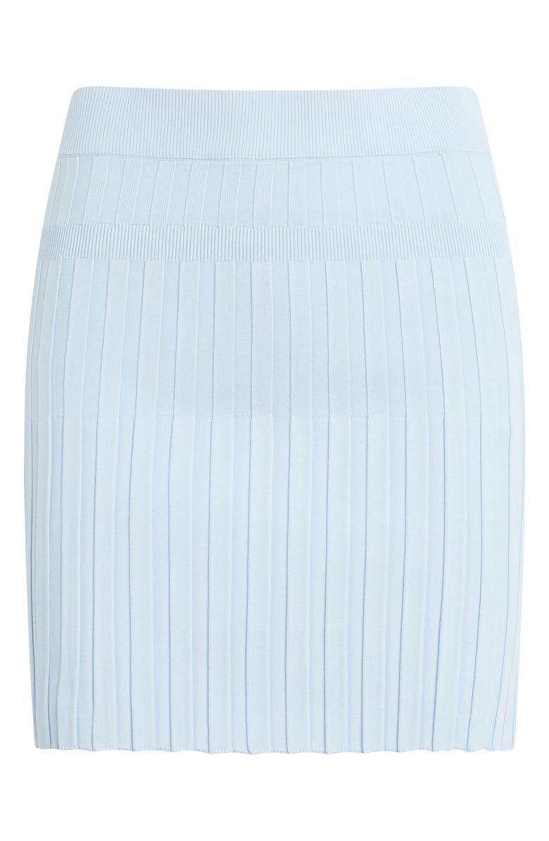 Favorite Daughter The Cecilia Pleated Sweater Miniskirt, Alternate, color, Sky Blue