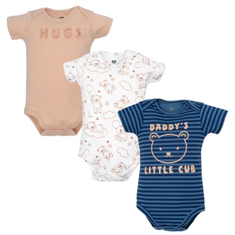 3Pk Pack of Essential Cotton One-Piece Rompers (Baby)