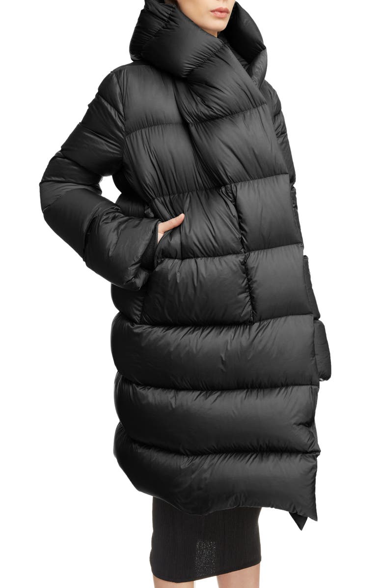 Rick Owens Down Fill Puffer Coat, Alternate, color,