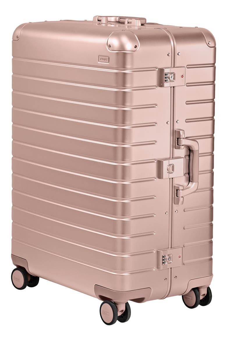 The Large Suitcase: Aluminum Edition, Alternate, color, ROSE GOLD