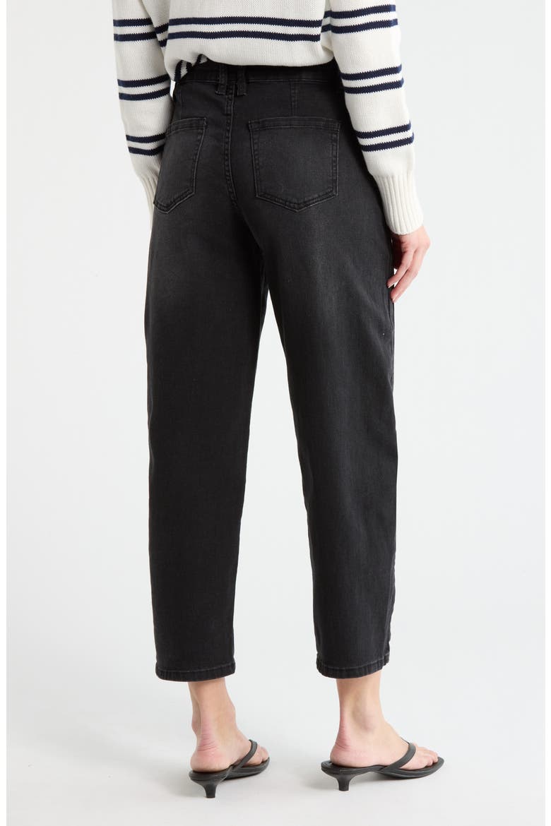 Ankle Barrel Leg Jeans, Alternate, color, WASHED BLACK