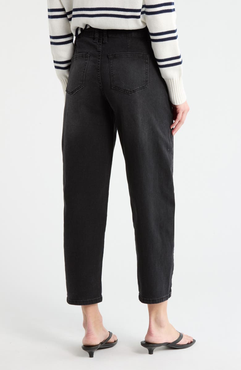 Vigoss Ankle Barrel Leg Jeans, Alternate, color, Washed Black