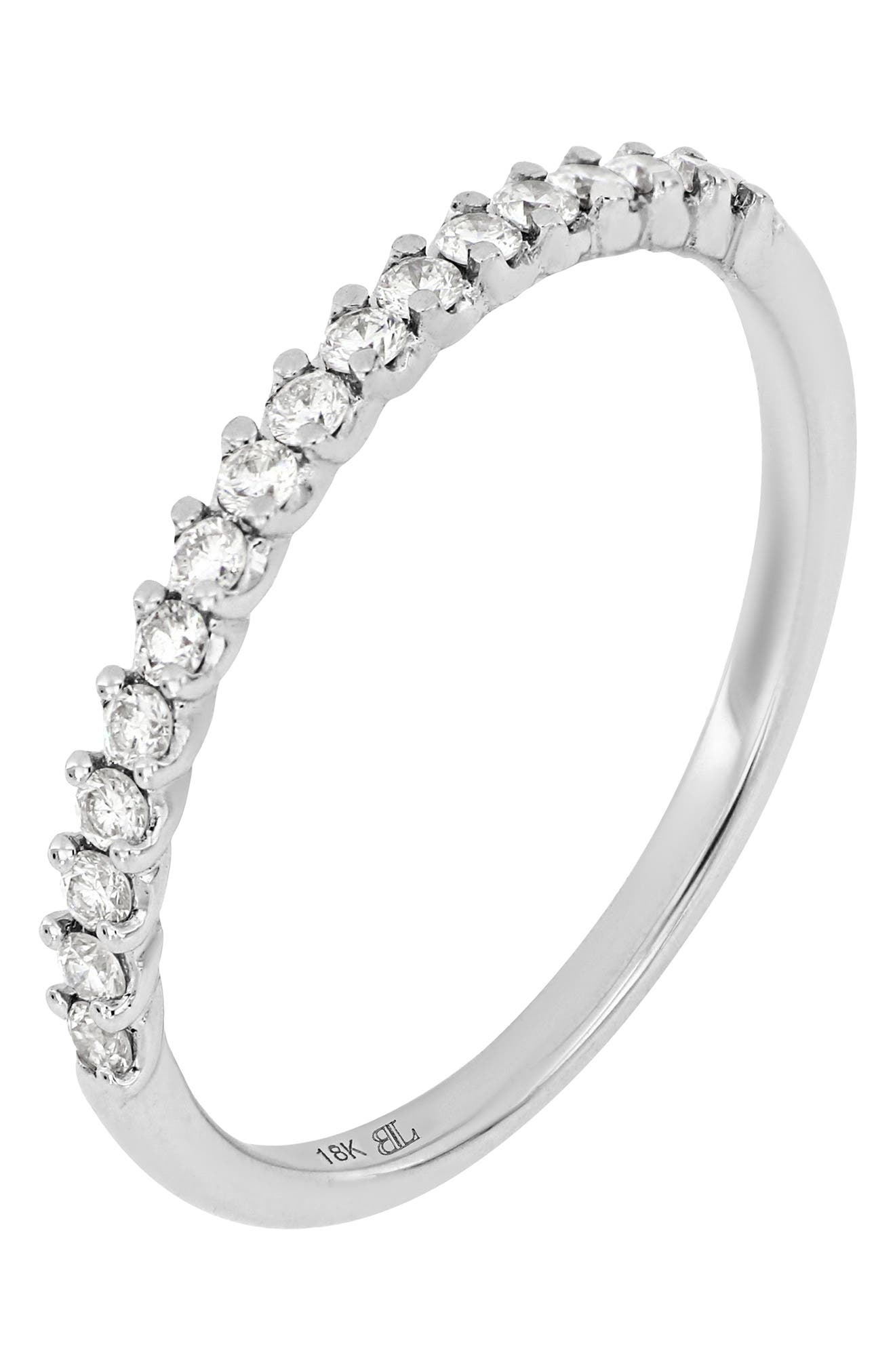 Bony Levy 18K White Gold Diamond Stackable Ring - 0.25 ctw (Nordstrom Exclusive)