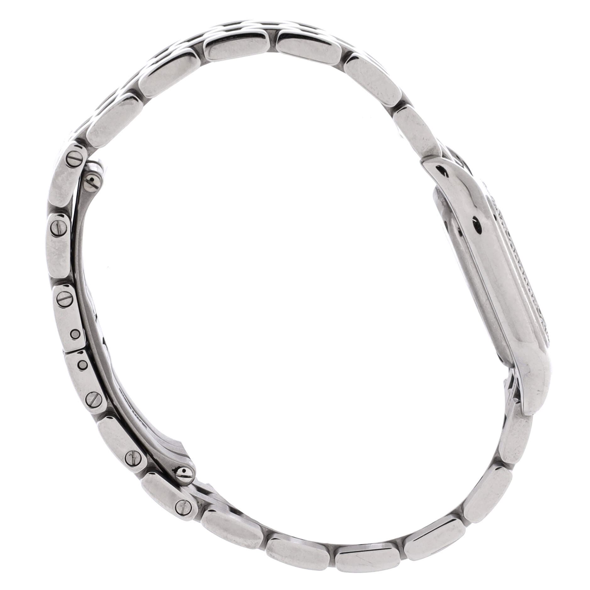Panthere de Cartier Quartz Watch Stainless Steel with Diamond Bezel 22, Alternate, color, Metallic Silver