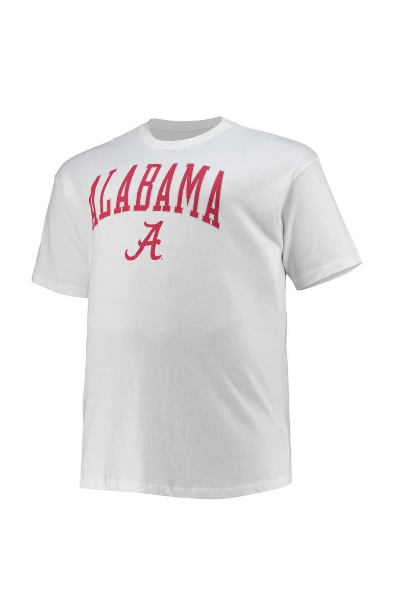 Champion Men's Champion White Alabama Crimson Tide Big & Tall Arch Over Wordmark T-Shirt, Alternate, color, 