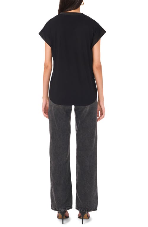 VINCE CAMUTO VINCE CAMUTO TRAPUNTO COLLAR TOP