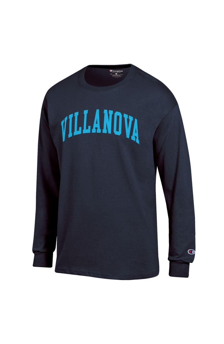Champion Men's Champion  Navy Villanova Wildcats Basic Arch Long Sleeve T-Shirt, Alternate, color, 