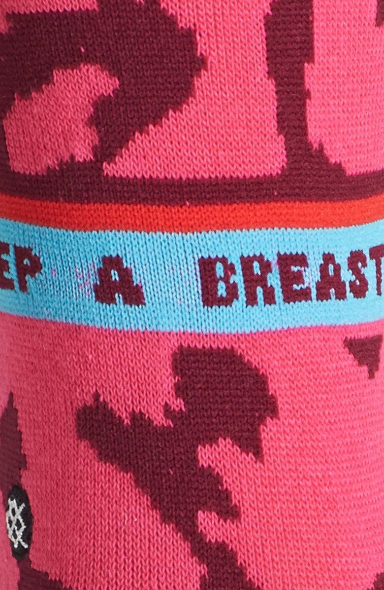 Stance 'Keep a Breast' Crew Socks, Alternate, color, 