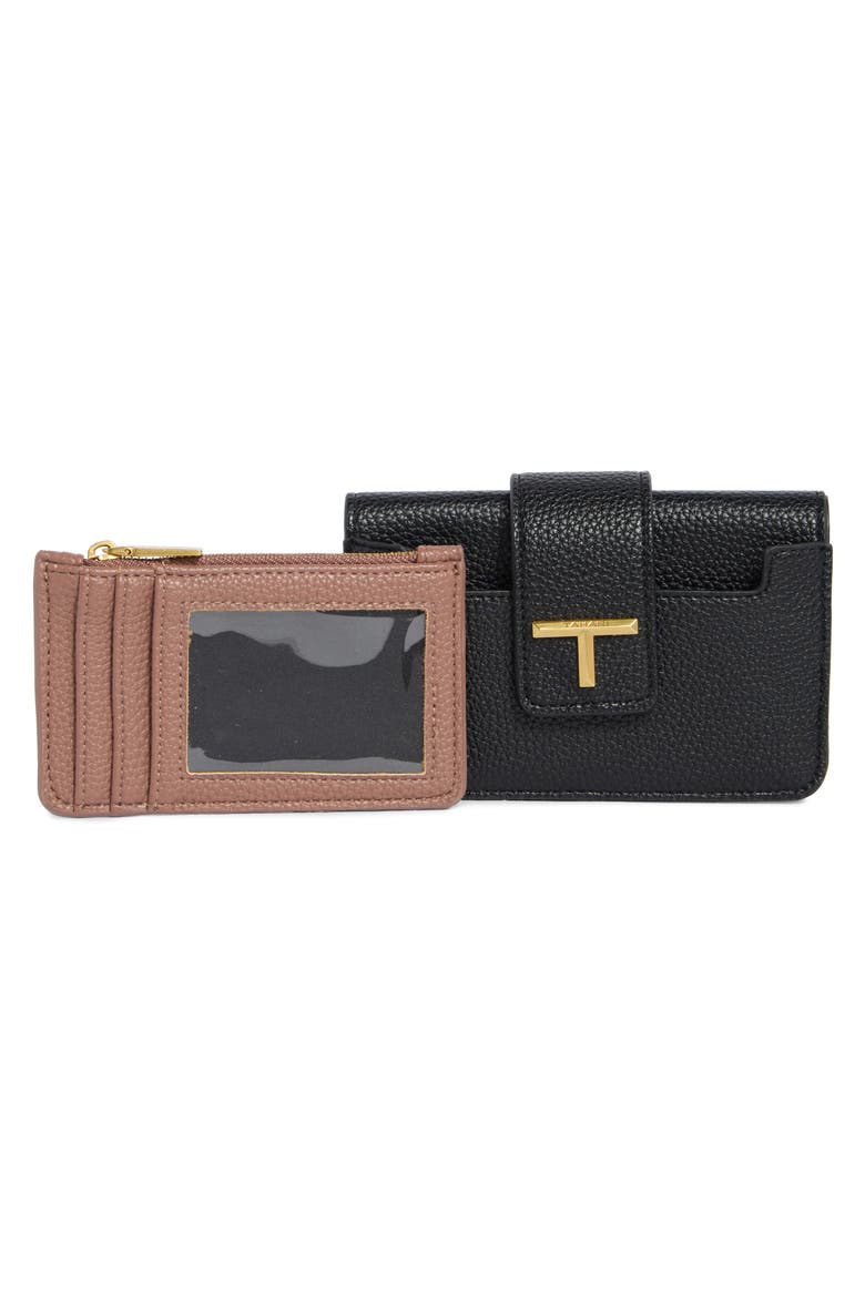 Reade Faux Leather Bifold Wallet, Alternate, color, BLACK