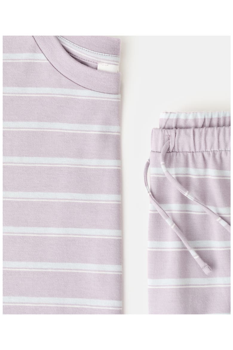 Stripe Cotton Pajama Pants, Alternate, color, PURPLE