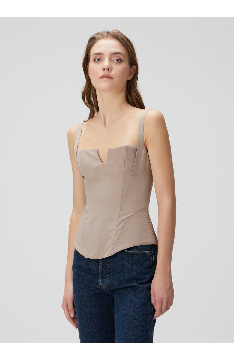 PCFG Corset Top, Alternate, color, Beige