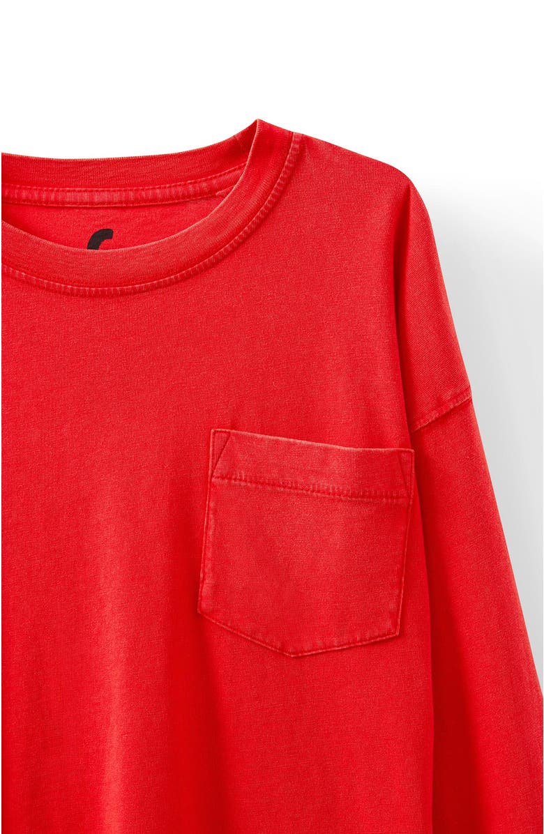 Cotton On Kids Kid's Essentials Long Sleeve Tee, Alternate, color, Varsity Red Wash