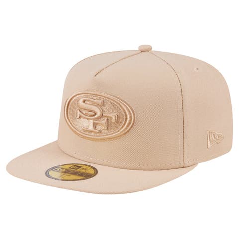 Men's New Era  Light Beige San Francisco 49ers Color Pack A-Frame 59FIFTY Fitted Hat