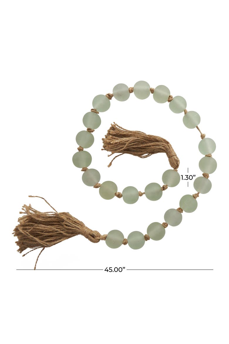 Bohemian Glass Beaded Tassel Garland, Alternate, color, GREEN