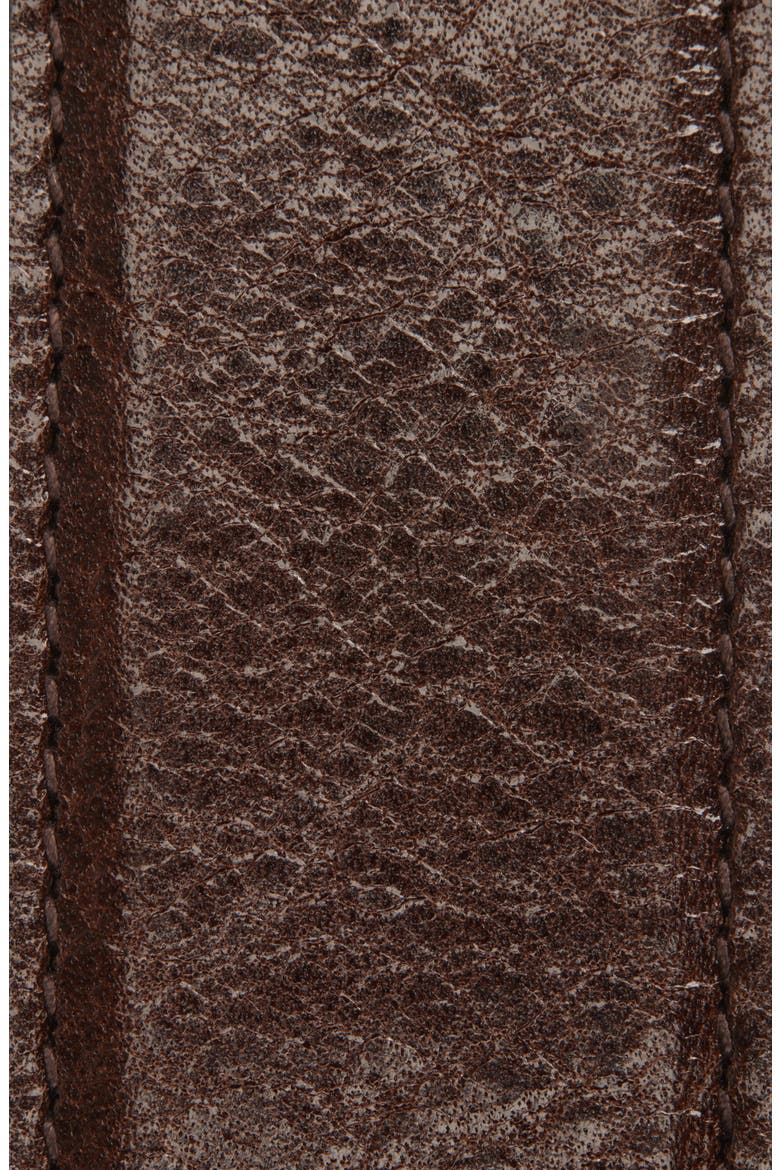 Bouclè 66 Leather Belt, Alternate, color, BURNT CHOCOLATE