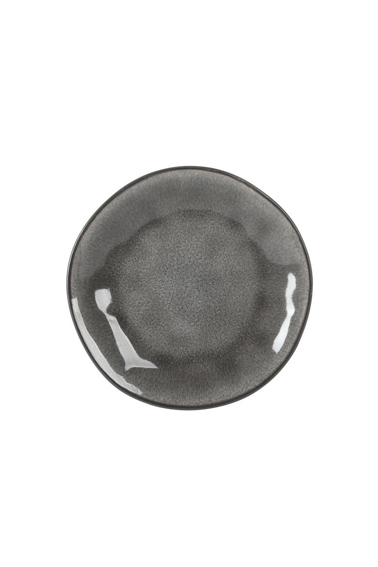 Port Barton 12-Piece Reactive Glaze Stoneware Dinnerware Set, Alternate, color, Charcoal